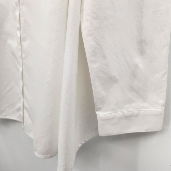 CAbi Its A Wrap Long Sleeve Button Front Shirt Womens Size Medium White - Picture 4 of 8